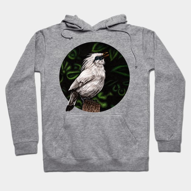 Bali starling Hoodie by lorendowding